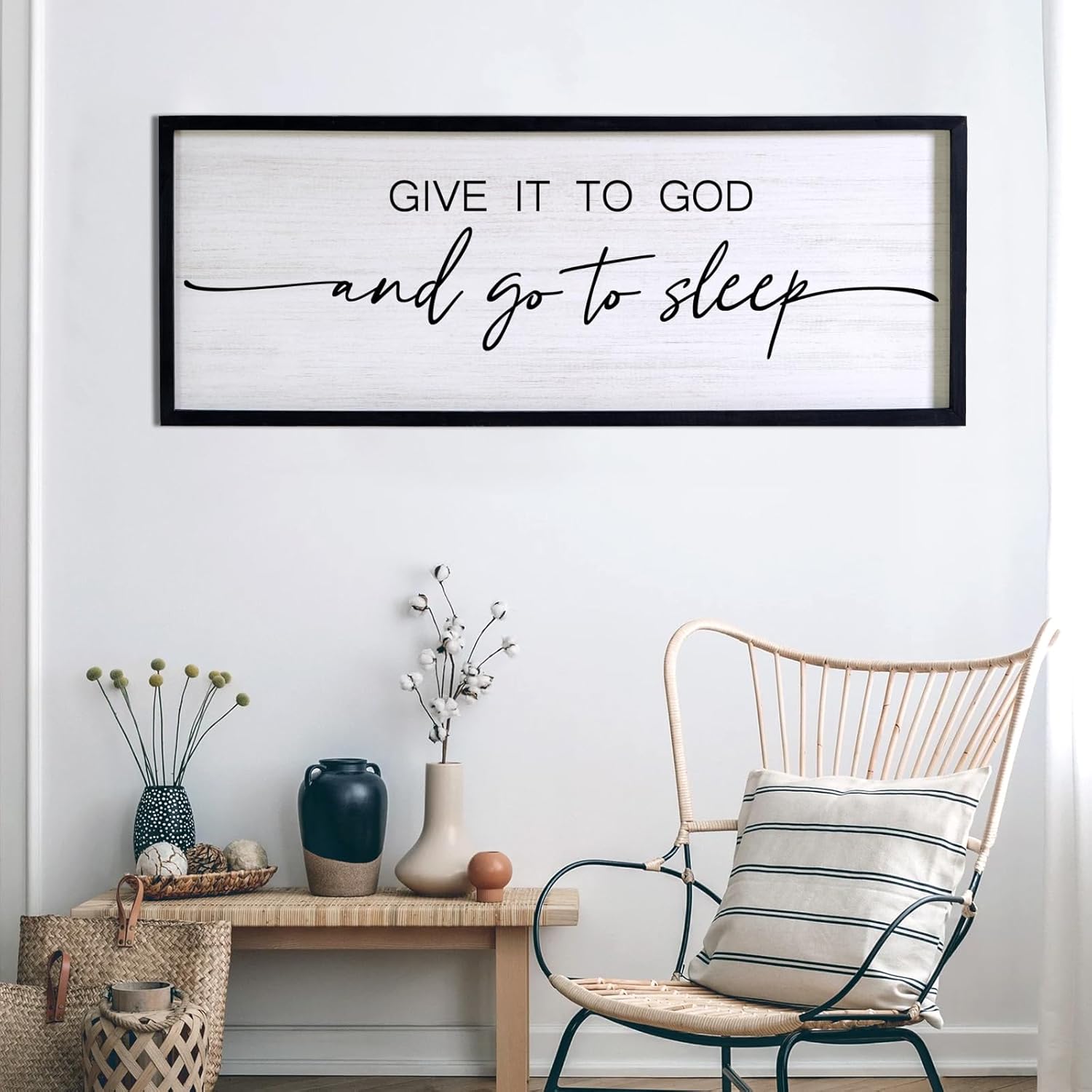 Scripture Wall Art - framed verse for home decor